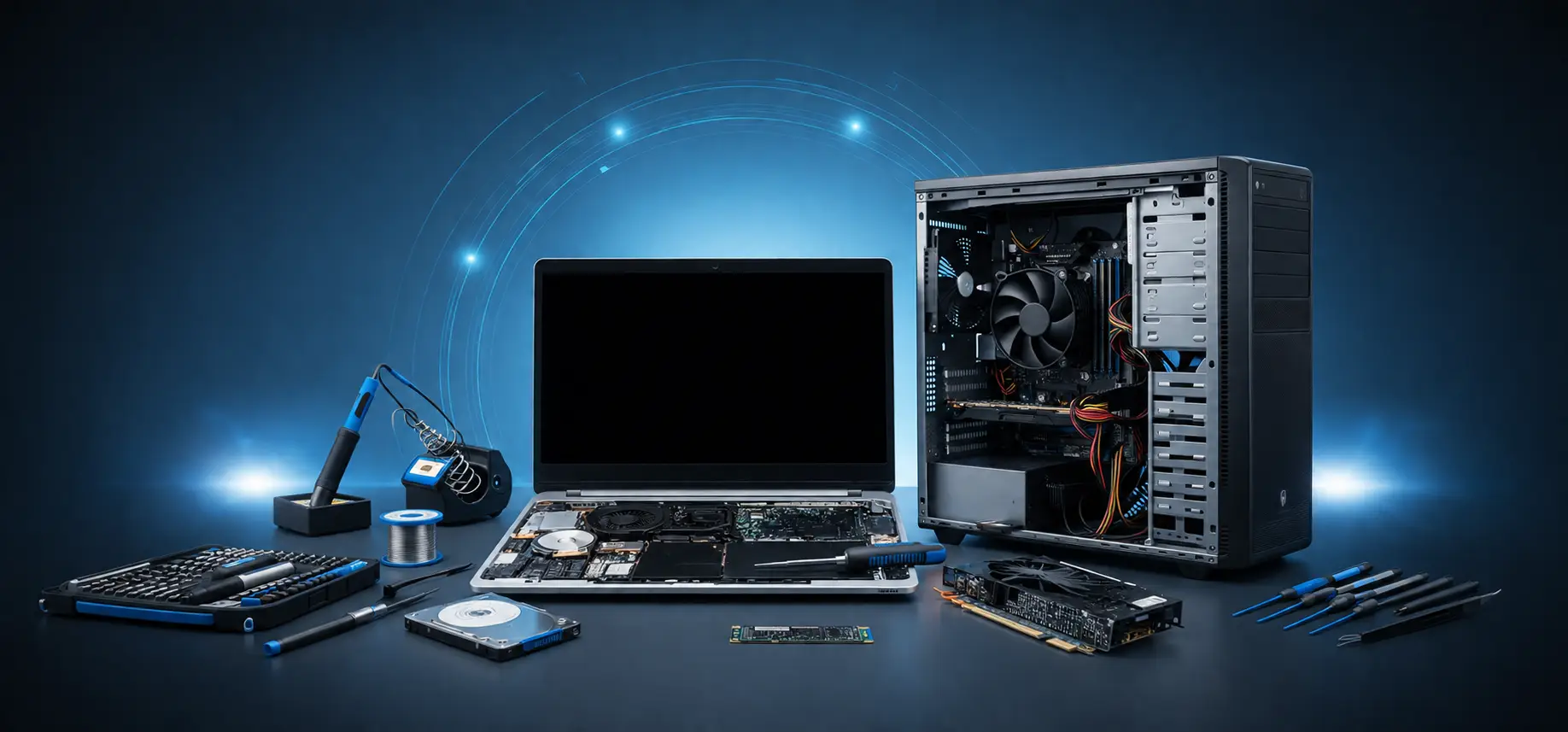Genuine spare parts used for computer repair